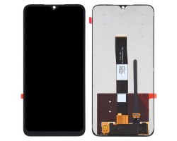 Kijelző érintőpanel Xiaomi Redmi 9A, Redmi 9C (lcd, érintőpanel, átvezető fóliával) fekete